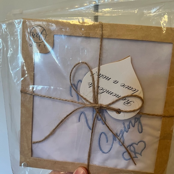 NWT Wedding Handkerchief “no ugly crying” embroidery - Picture 1 of 5